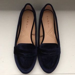 Zara Velvet Loafers